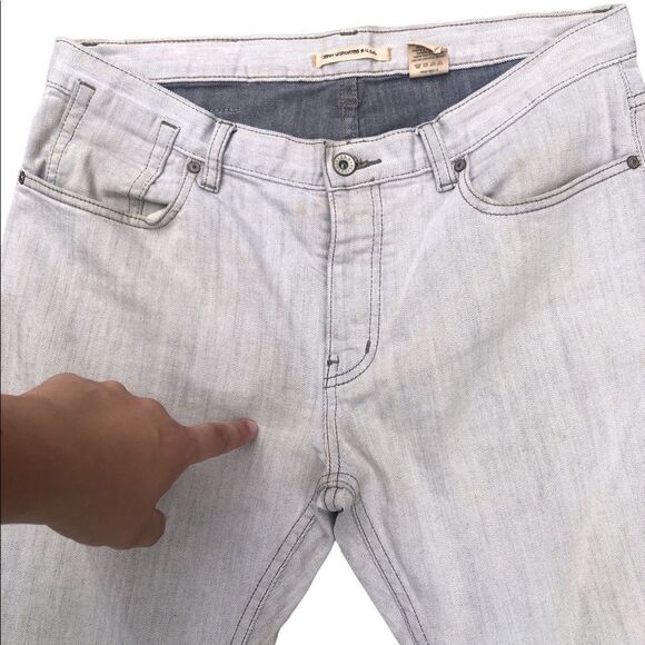RARE John Varvatos Designer Jeans Size 34 White/Gray - Picture 11 of 13